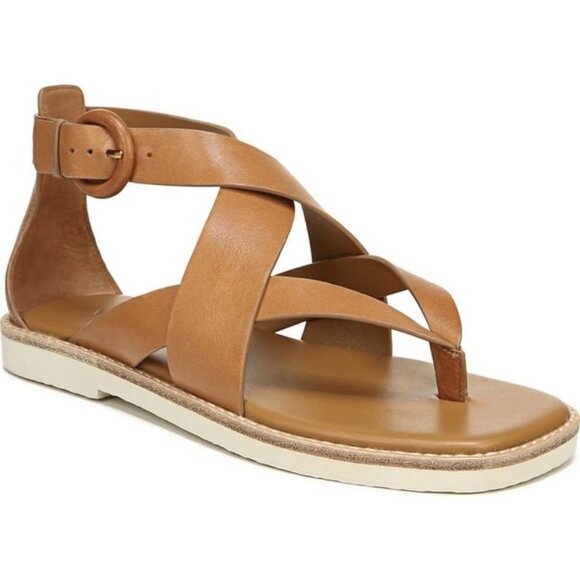 Vince Morris stroppy tan thong sandal sz 9 - Picture 1 of 14